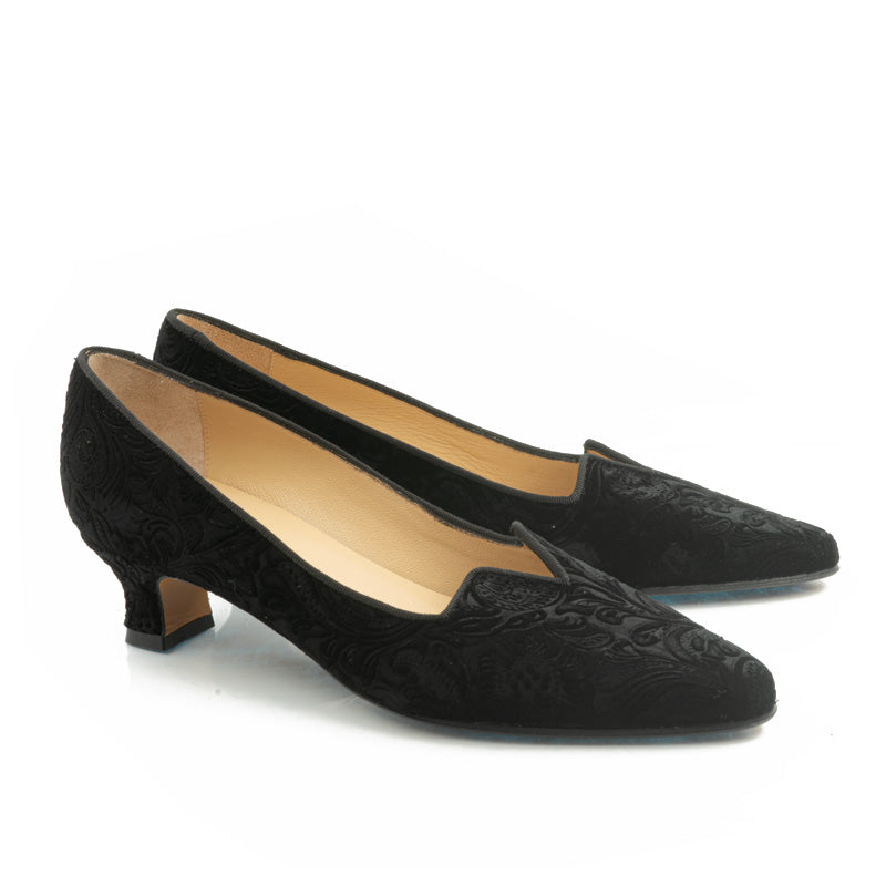 Marquise - velours damassé noir - Bégum Paris