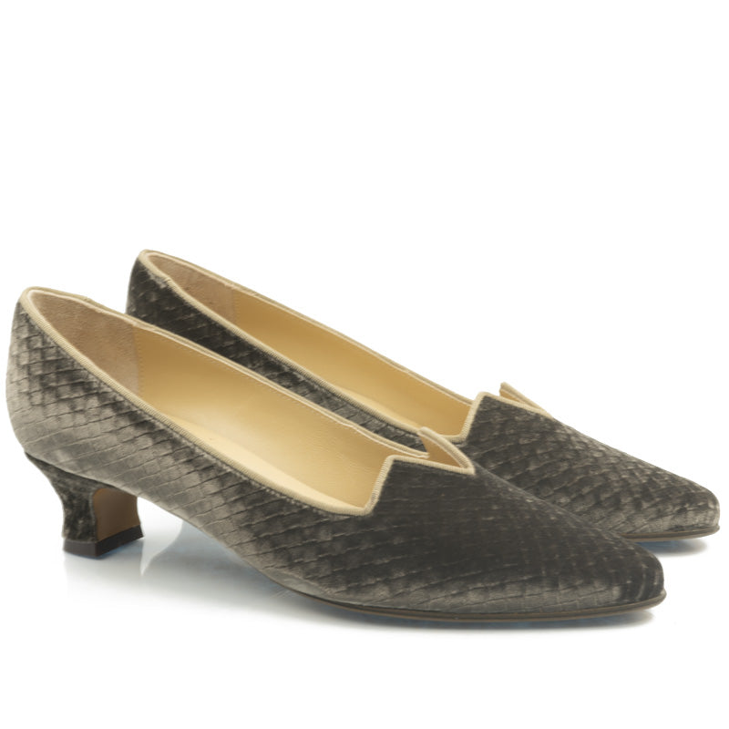 Marquise - velours losange taupe - Bégum Paris
