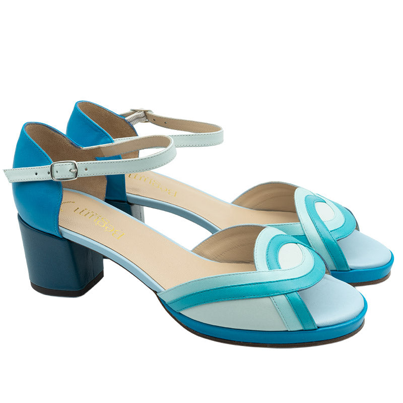 Saint Raphael - green and blue