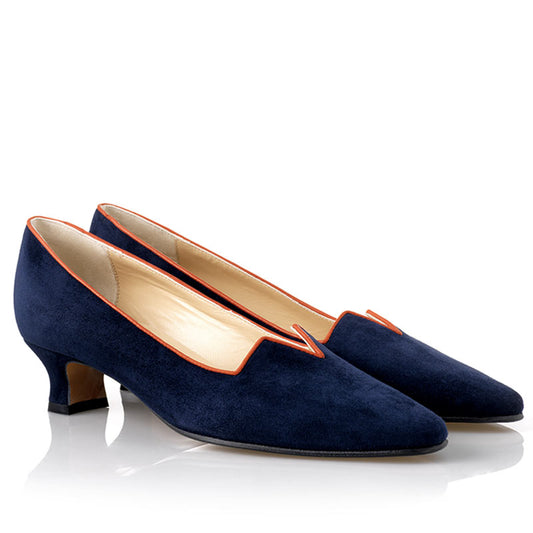 Marquise - navy & geranium